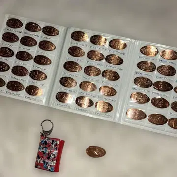 도쿄 디즈니 리조트 등 수베니어 메달 컬렉션 & 메달 파일 2개