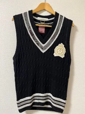 MARK & LONA V넥 니트 베스트 네이비 M 사이즈