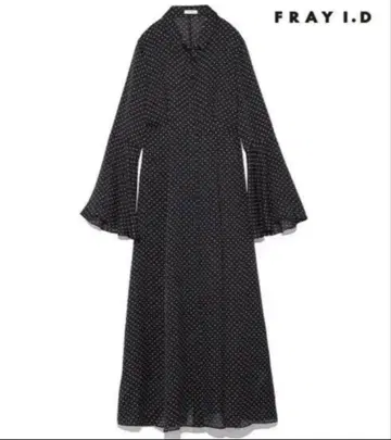 FRAY I.D 프레아이디어 도트 무늬 플레어 원피스