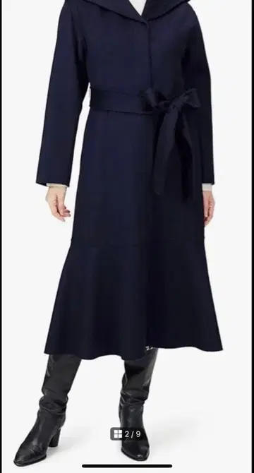 CELFORD 네이비 롱 코트