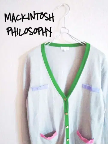 D221816 MACKINTOSH PHILOSOPHY 콤비 가디건
