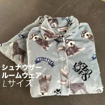 새상품 슈나우저 여성용 포근포근 복슬복슬 따뜻 파자마 L 사이즈