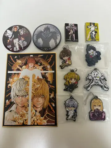 데스노트 키링, 색지, 캔뱃지, 콩가샤 도서