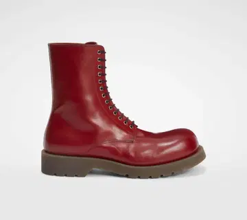 JILSANDER 가죽 부츠 빨간색 남성용