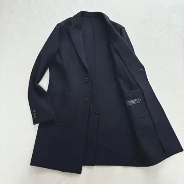 [새상품급] 빔즈 해리스 트위드 체스터 코트 다크 네이비