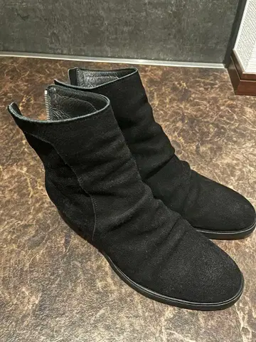 노아이디 noid 드레이프 힐 부츠 가죽 천연 가죽 40 스웨이드