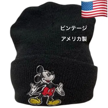 vintage USA제 미키마우스 니트 모자