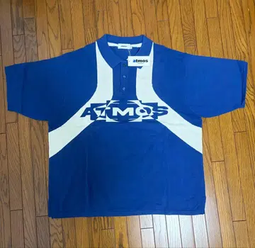 atmos 니트 피케 셔츠 네이비 XL