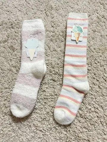 [미사용 새상품] 2족 세트 GELATO PIQUE 삭스 핑크 계열