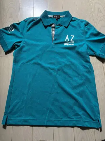 PING 터콰이즈 피케 셔츠 M 사이즈