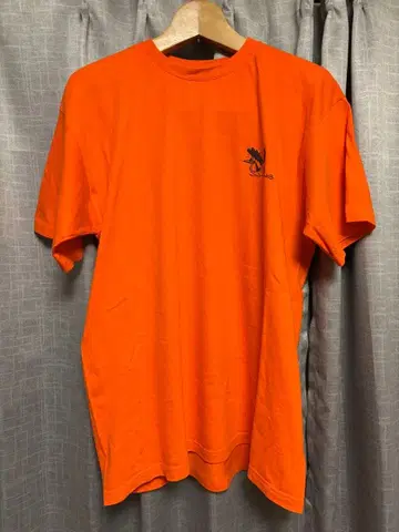 오렌지 프렌치 구제 의류 T셔츠