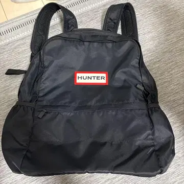 HUNTER 블랙 백팩