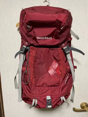mont-bell 몽벨 KITRA PACK 40 백팩 빨간색