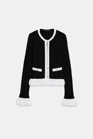 zara 대비 니트 가디건 S 사이즈