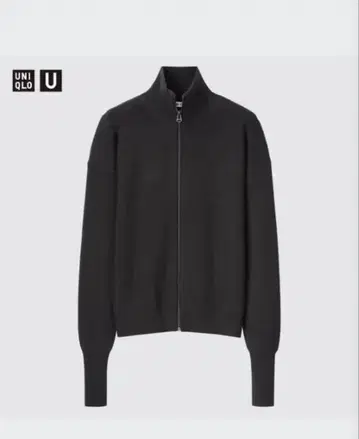 유니클로 U 메리노 블렌드 풀 집업 스웨터 니트