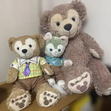 디즈니씨 한정판 더피 프렌즈 봉제 인형 세트