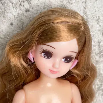 커스텀 리카짱 새상품급 소프트 내추럴 컬 인형 본체 커스텀 인형