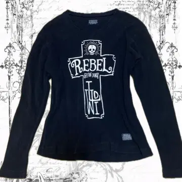 긴팔 t셔츠 해골 십자가 블랙 그런지 y2k 펑크 롱t 헤이세이