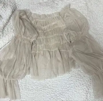 스니들 오프숄더 상의 연핑크