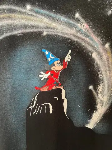 디즈니 빈티지 판타지아 T셔츠 미키 L사이즈 90s