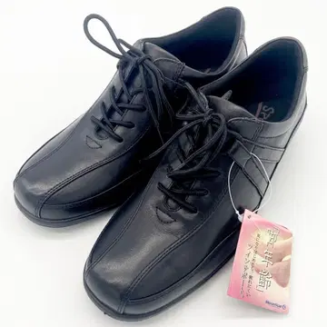 새상품 MoonStar 가죽 신발 블랙 24cm 경량 컴포트