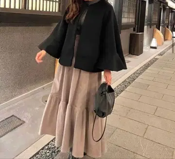 Convertible Faux Fur Tippet Coat