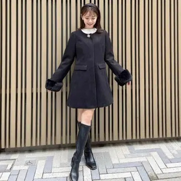 An MILLE 안미르 오리지널 비쥬 롱 코트 블랙 S