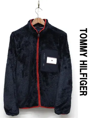 F494/새상품급 TOMMY HILFIGER 플리스 자켓 S 네이비