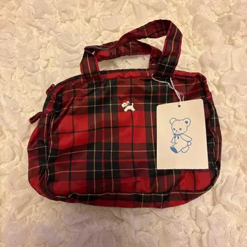 familiar 파미리아 파우치 체크 무늬