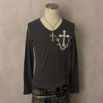 y2k 그런지 십자가 헤이세이 갸루 펑크 락 시크 스타일 레이어드 페인트