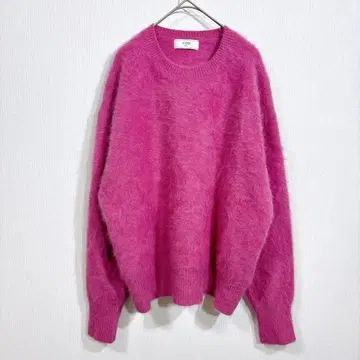 새상품급 IENA 슬로브 이에나 폭스 캐시미어 풀오버 샤기 니트