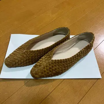 TODAYFUL 벨로아 브레이드 플랫슈즈 23cm