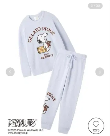 스누피 젤라또피케 풀오버 롱팬츠 블루