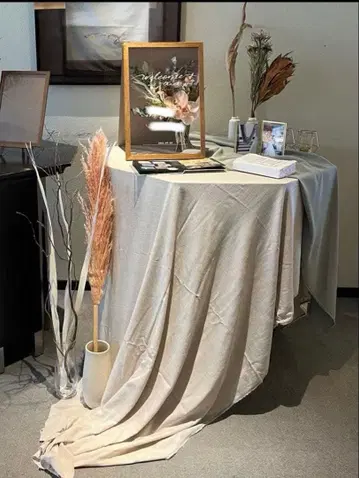 결혼식 웰컴 스페이스 천