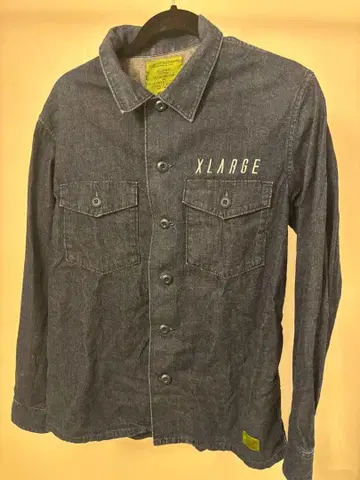 XLARGE 데님 원단 셔츠