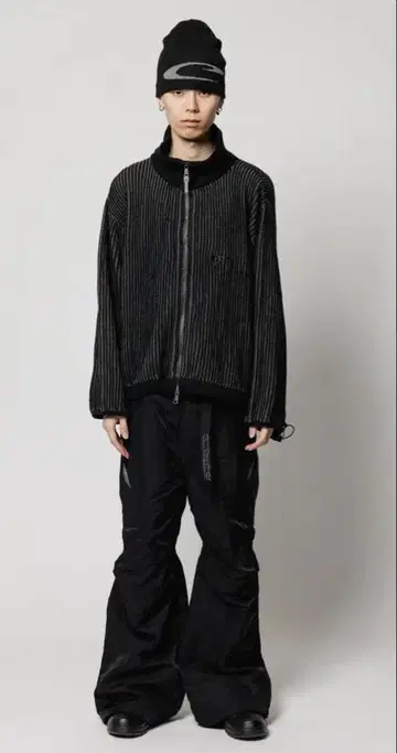 CPG 풀 집 니트 그레이