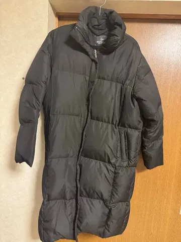 DUNLOP 블랙 롱 다운 자켓 M