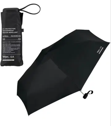 Wpc. IZA 남자 우천 겸용 우산 컴팩트 블랙