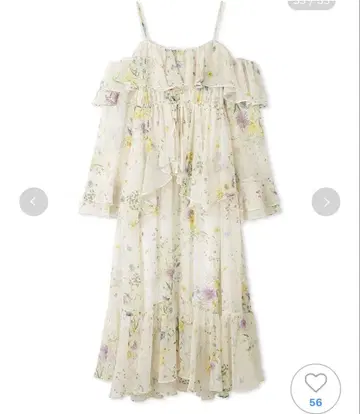 SNIDEL 오프숄더 프릴 원피스 mix 0사이즈