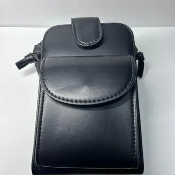 studioCLIP 블랙 가죽 숄더백