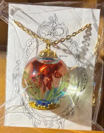 돔형 금붕어 핸드메이드 펜던트 목걸이