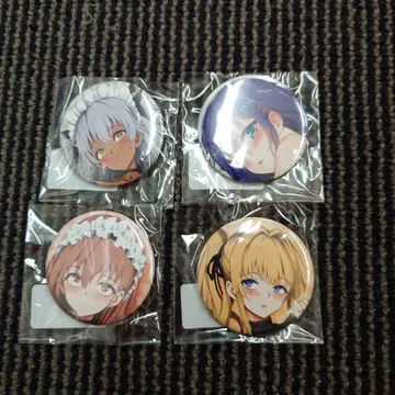 극초 복권 캔뱃지 4개 세트