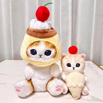 mofusand 모프 샌드 뽀떼따마 봉제 인형 푸딩 아이스 들고냥