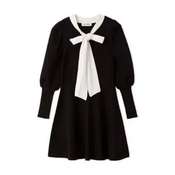 [ 새상품급 ] 릴리 브라운 보타이 니트 미니 원피스