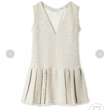 SNIDEL V넥 트위드 점프수트 원피스