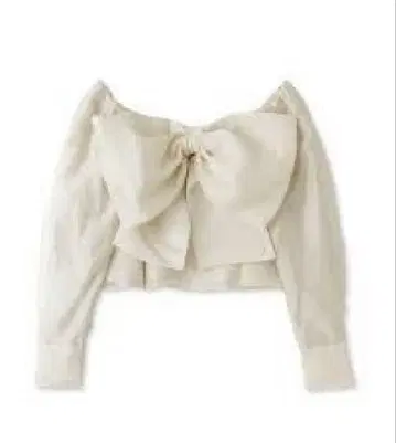 snidel 리본 디자인 시어 블라우스