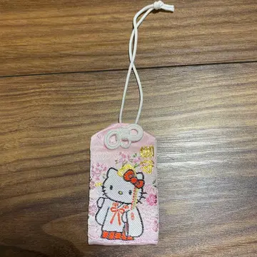 [ 미사용 새상품 ] 히에다이진자 헬로키티 부적