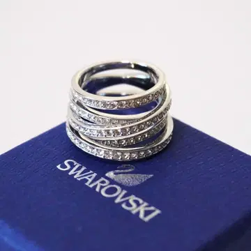 스와로브스키 Spiral 반지 실버
