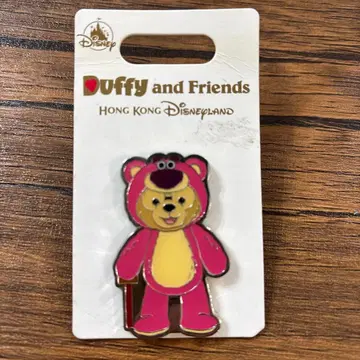 홍콩 디즈니 한정판 더피 로쏘 코스프레 핀 배지