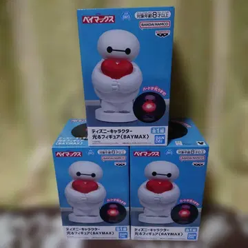 베이맥스 디즈니 캐릭터 빛나는 피규어 3개 세트